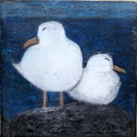 10 x10 cm Acryl, Wachs