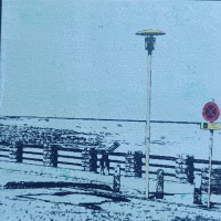 10 x10 cm, Acryl, Fototransfer